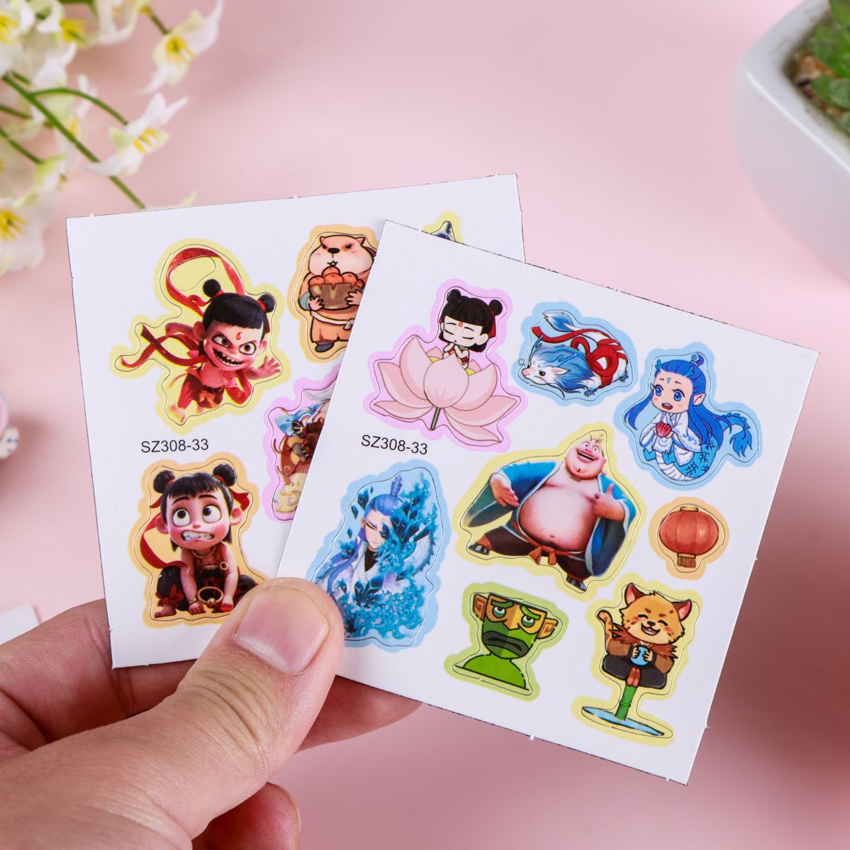 New mini net red Nezha magnetic quiet book wholesale cutting-free Sanrio magnetic sticker book quiet book