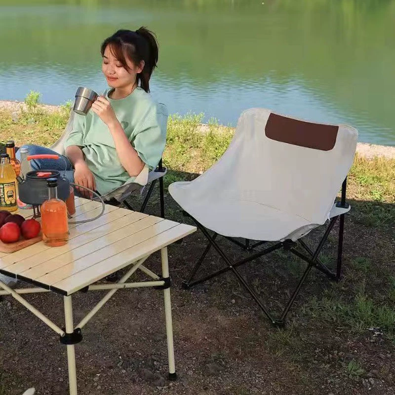 Складное кресло Moon Chair для улицы, кемпинга, портативное кресло-бабочка, уличный стул для рыбалки, портативное складное кресло для рыбалки