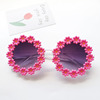 Brand children's sunglasses, sun protection cream suitable for photo sessions, flowered, UF-protection