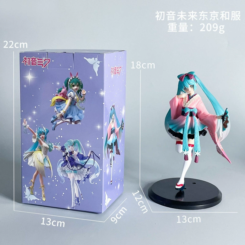 Фигурка Hatsune Miku, 20 см, многопозовая аниме модель, варианты в коробке/в пакете