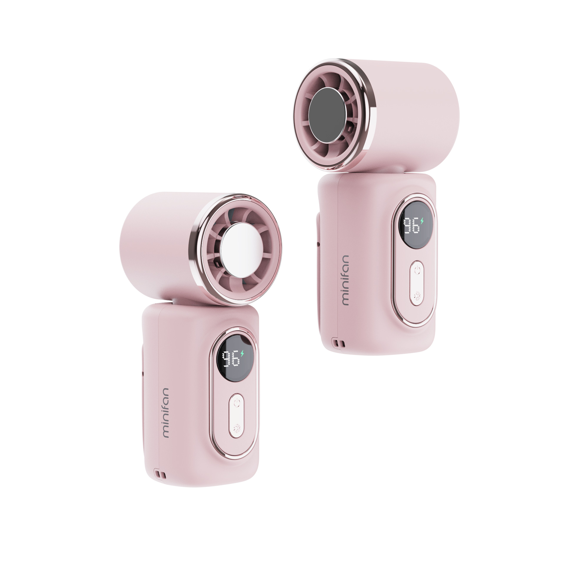 Rotating handheld small air fan