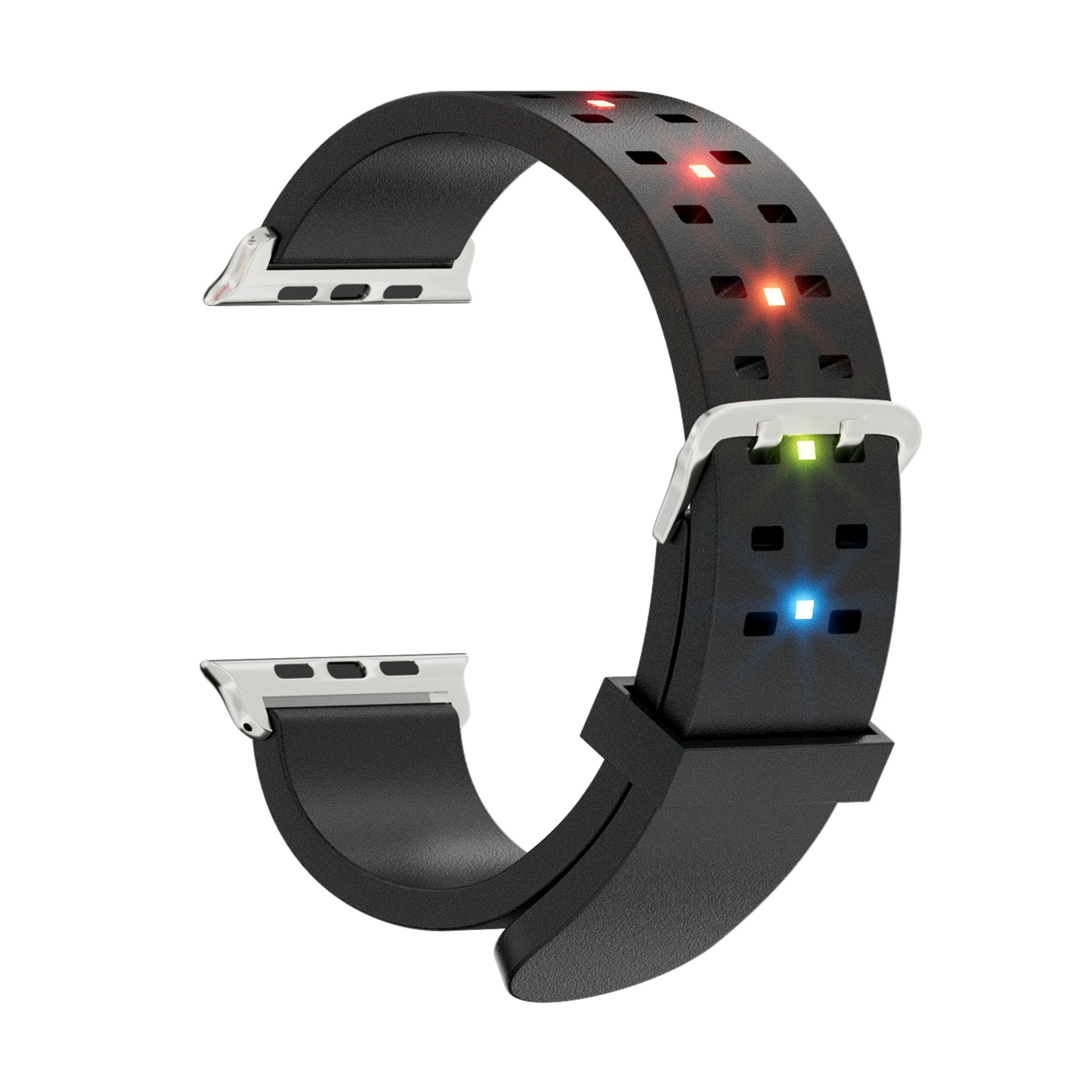 Apple, samsung, huawei, silicone flashing watch strap charging