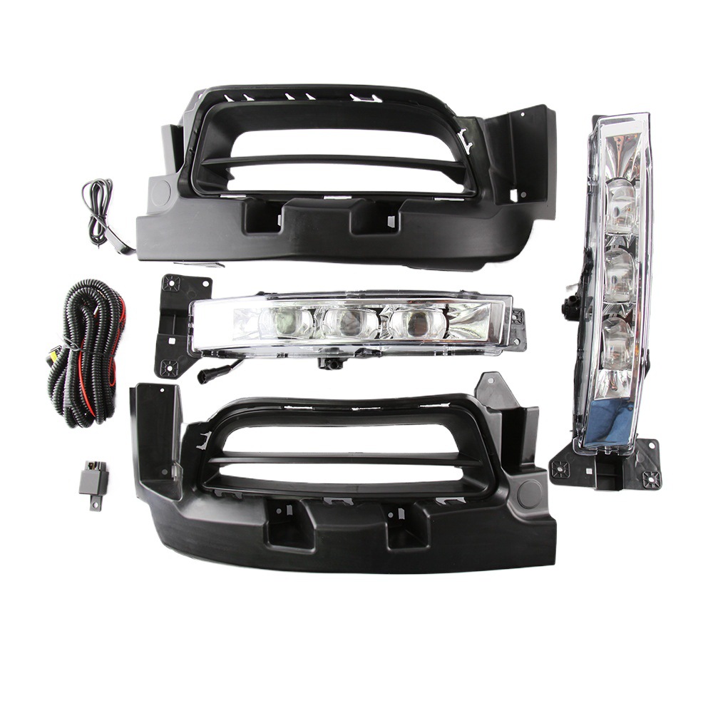 Aplicable a 2015-2020 Dodge warhorse LED Luz de marcha diurna parachoques Luz de niebla luz de conducción diurna con velocidad de línea