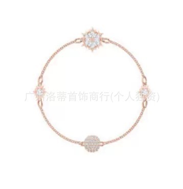 施家高版本恶魔之眼手镯采用施华洛元素世奇灵动方糖天鹅手链女环|undefined