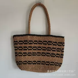 女士单肩包;草编包;女士手提包