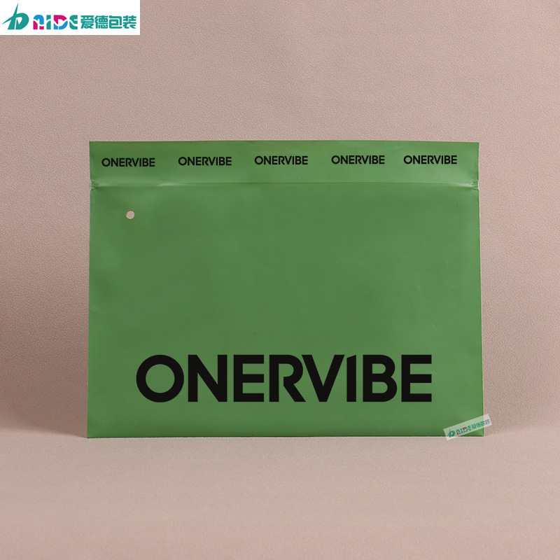 Bolsas zip CPE esmeriladas para ropa — bolsa plástica con cierre, impresión blanca, ideal para ropa interior y camisetas, venta de fábrica