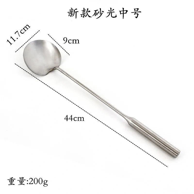 貴州炒めスプーンステンレス炒めスプーン延長木柄炒めスプーンキッチン家庭用鍋シャベル料理人専用スプーン|undefined