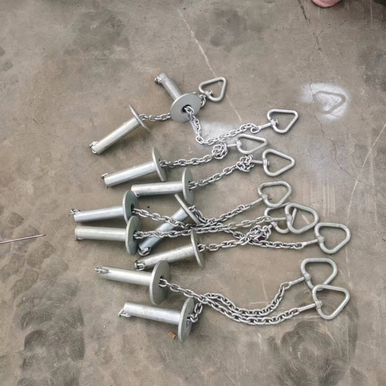 宰猪活挂机配件放血用吊挂扣脚链 提升机配套加粗镀锌挂猪脚扣脚