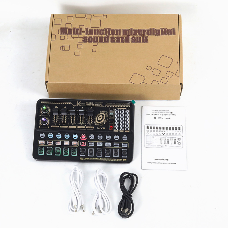 BM800 micrófono de condensador + tarjeta de sonido de teléfono móvil V8 ancla transfronteriza computadora de grabación de audio soporte conjunto de transmisión en vivo