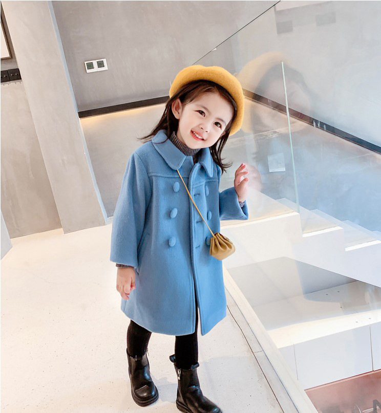 Cute Simple Style Solid Color Polyester Girls Outerwear display picture 3