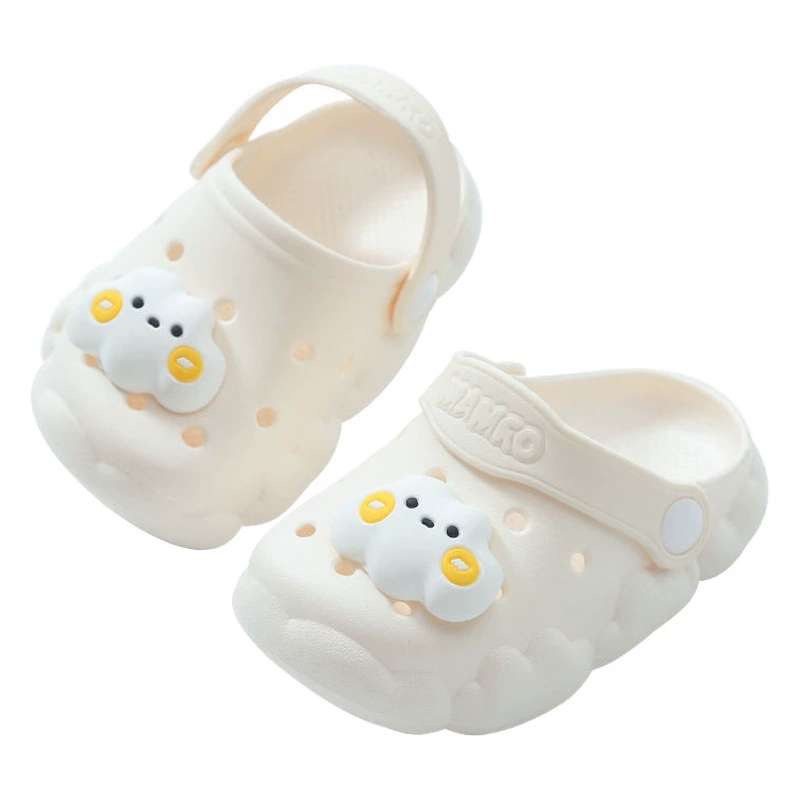2023 новые детские тапочки, детская обувь с отверстиями для начинающих, супер мягкие, супер милые бытовые Нескользящие сандалии на толстой подошве