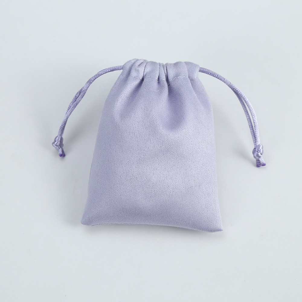Simple Style Solid Color Cloth Drawstring Jewelry Packaging Bags 1 Piece