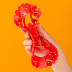 財字福字硅膠杯墊批發防滑防燙家用圓形大號加厚新中式隔熱餐桌墊