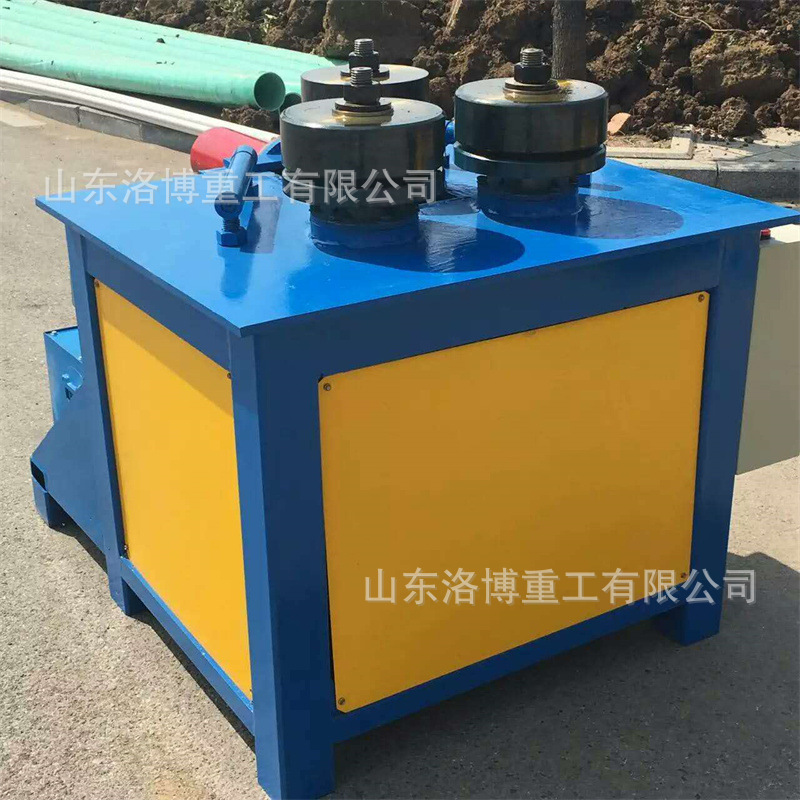 槽钢口朝上圈圆机折弯卷弧机弯圆机扁钢法兰三角铁顶弯机设备