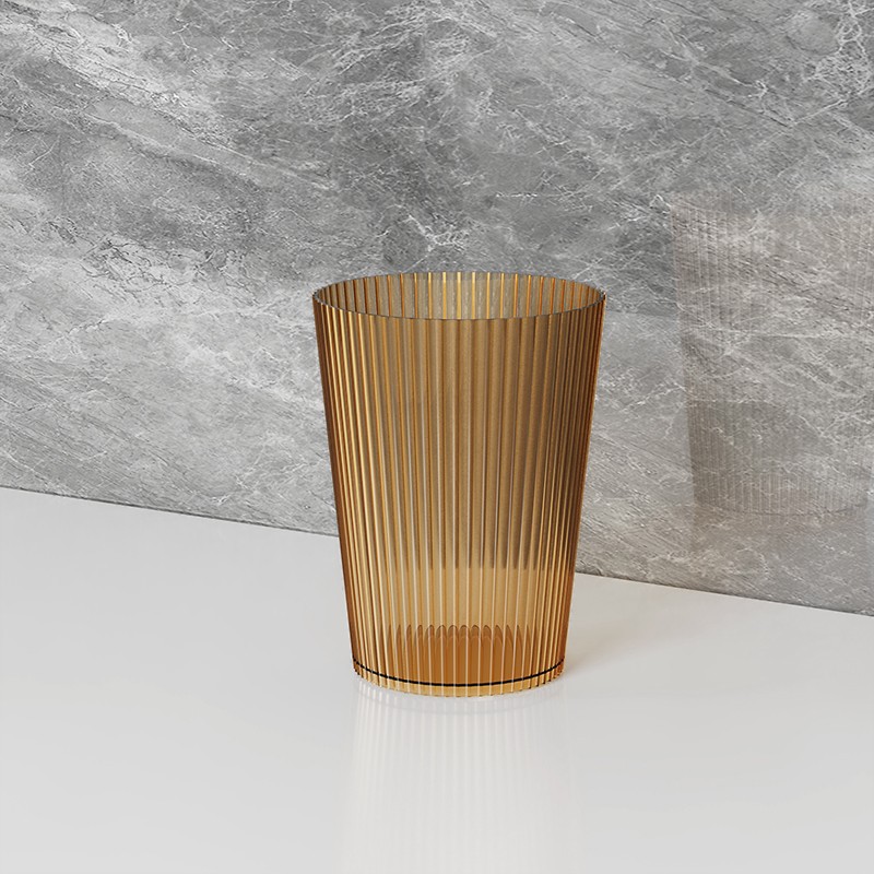 Bicchiere da bagno trasparente e portaspazzolini di lusso_voghion.com