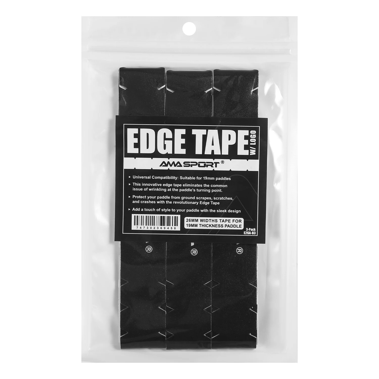 Amasport Pickleball Paddle Protection Tape Racket Edge Tape Racket Head Protector Tape