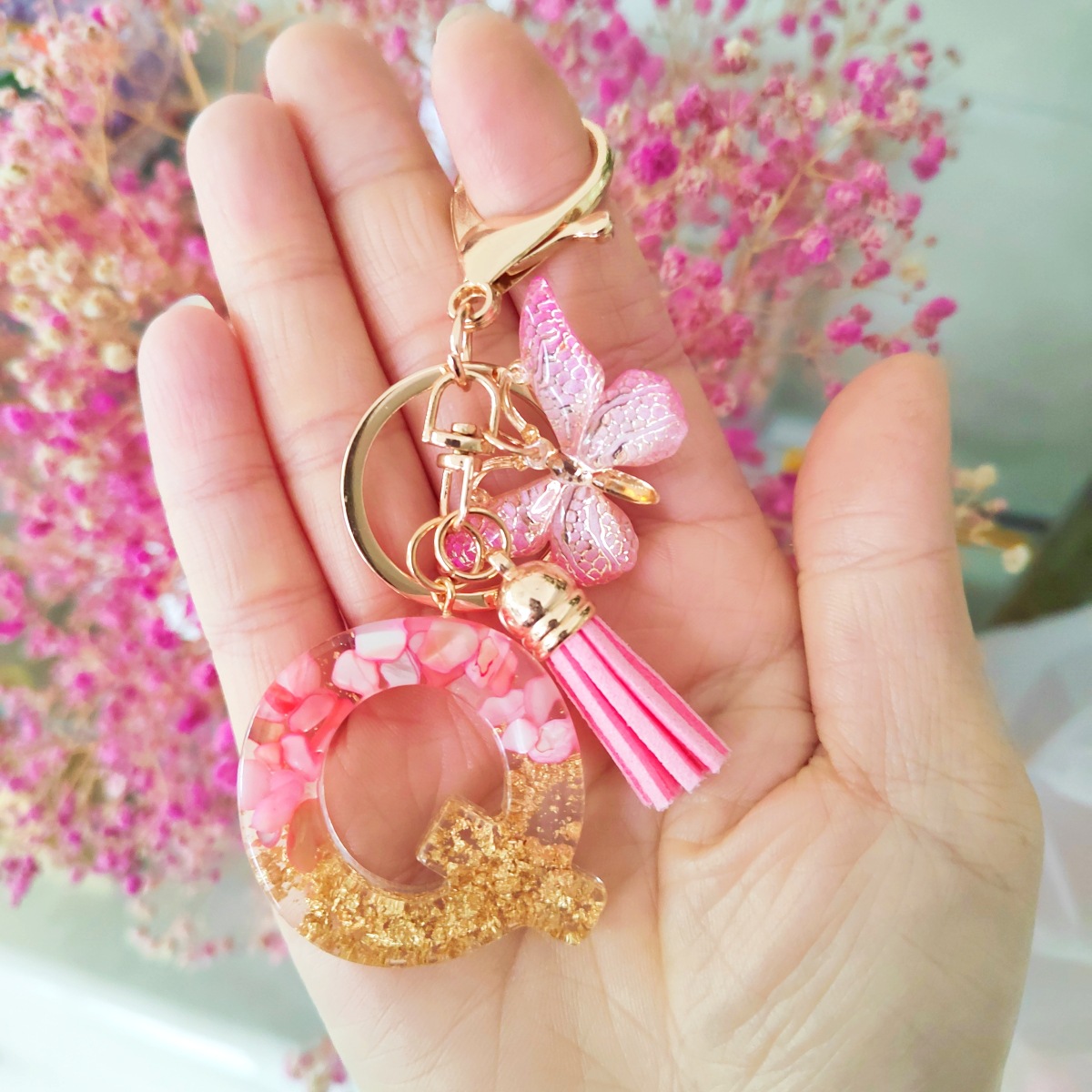 Llavero de letra colgante/Q