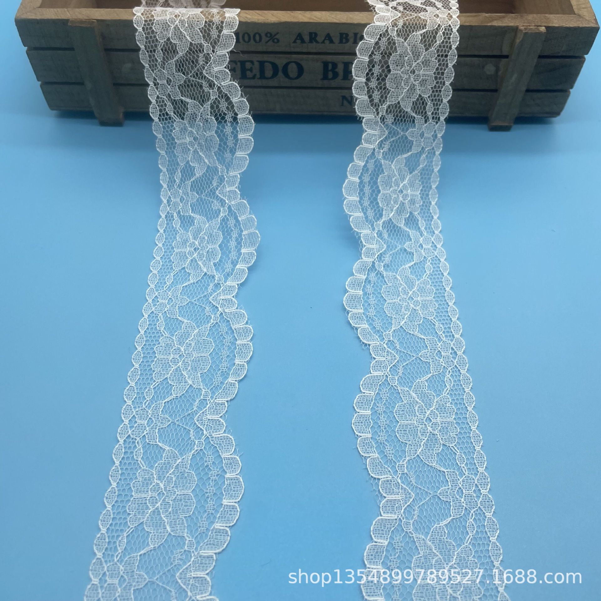 现货批发3.8cm好质量无弹蕾丝花边黑色 本白 漂白 洛丽塔童装花边