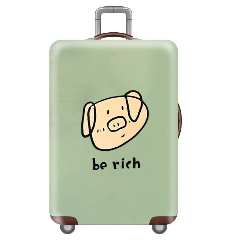 cubierta de maleta gruesa y resistente al desgaste cubierta de caja elástica caja de tracción cubierta de polvo cubierta de maleta de viaje impresión completa