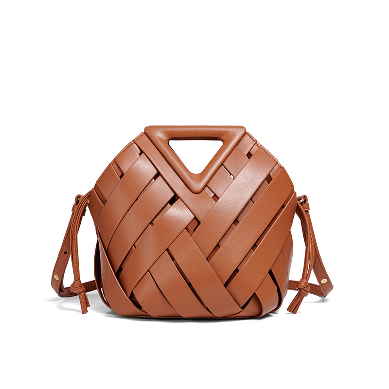 Y Cross-Border Special Large Capacity Handbag Triangle Bag 2025 New Arrival Clutch Bag Diamond Weave Evening Bag - Thumbnail 6