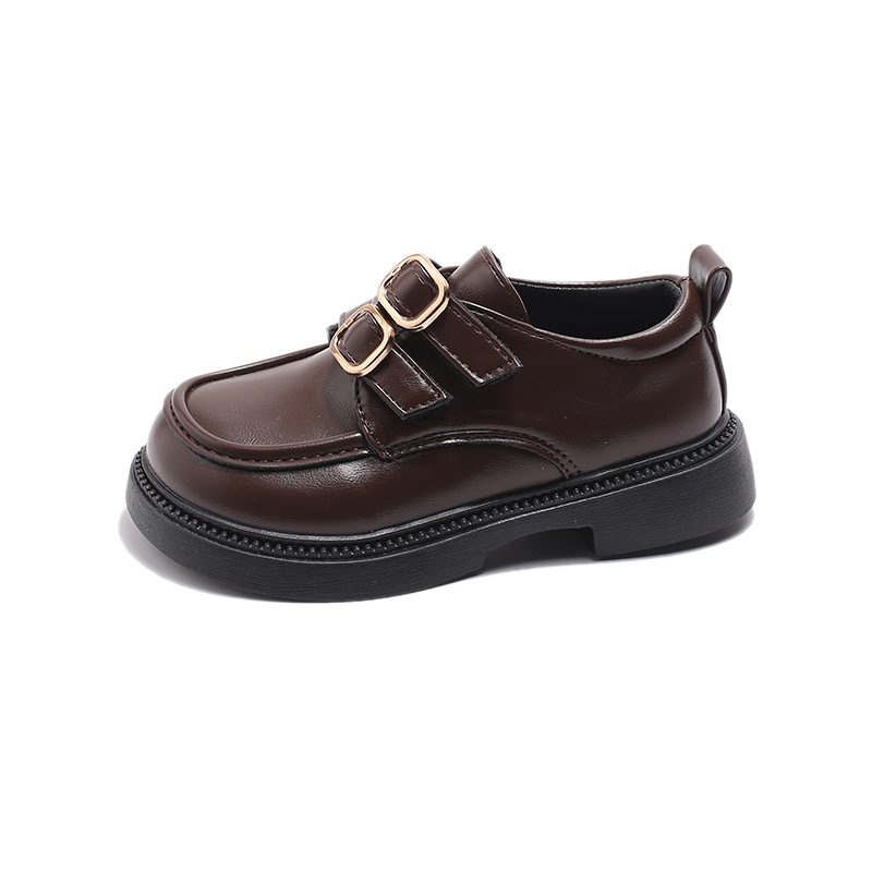 Zapatos de cuero princesa de niñas 2026 primavera y otoño nuevos zapatos de estilo británico para niñas Lefour zapatos negros zapatos de espectáculo para niños zapatos de moda
