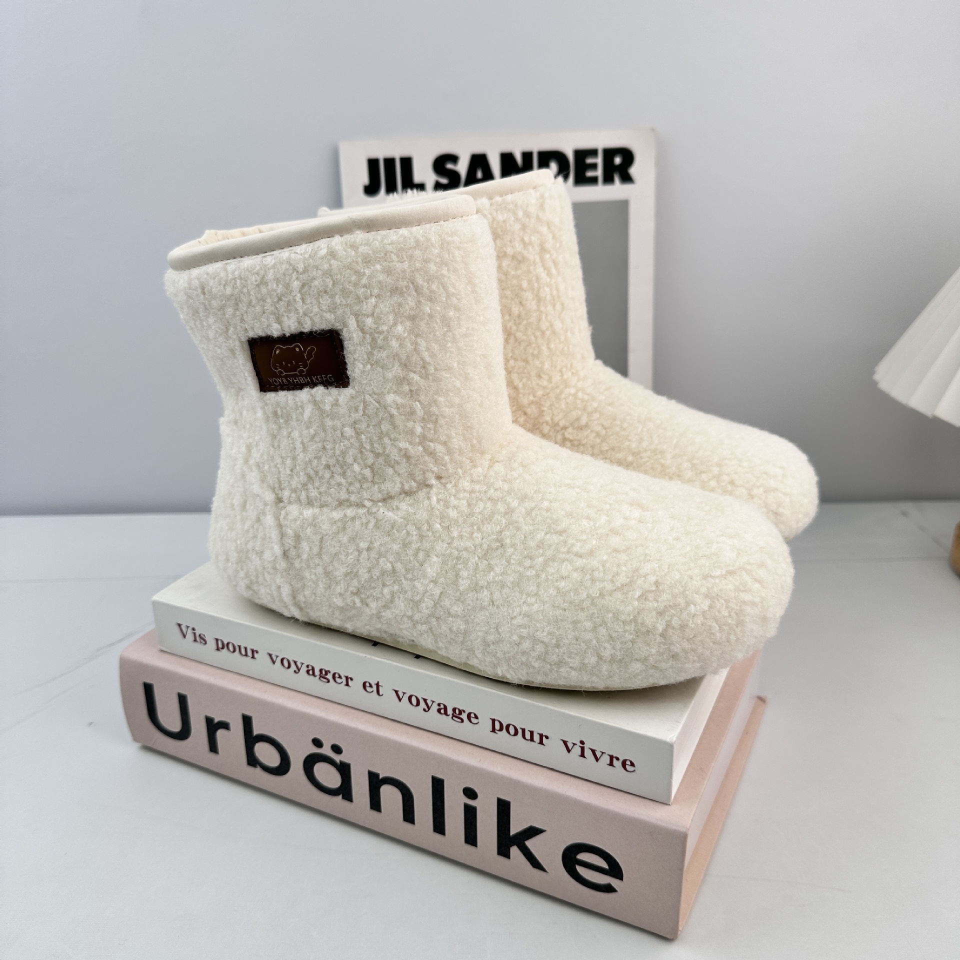 Yuanbo botas de nieve de mujer 2025 invierno usar nuevas botas de algodón de lana de estilo coreano. image 8