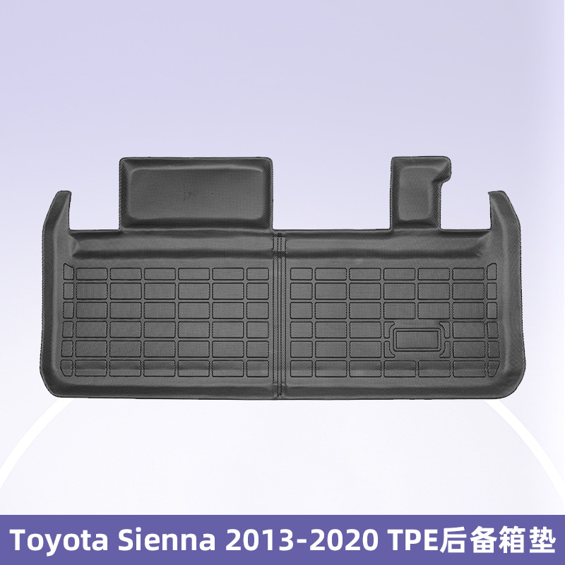 Para Toyota Sienna 2013-2020 3D todo el tiempo material TPE almohadilla para el maletero