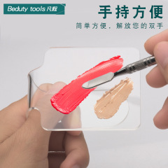 Acrylic foundation palette makeup transparent foundation color makeup palette nail art plastic color blending tool