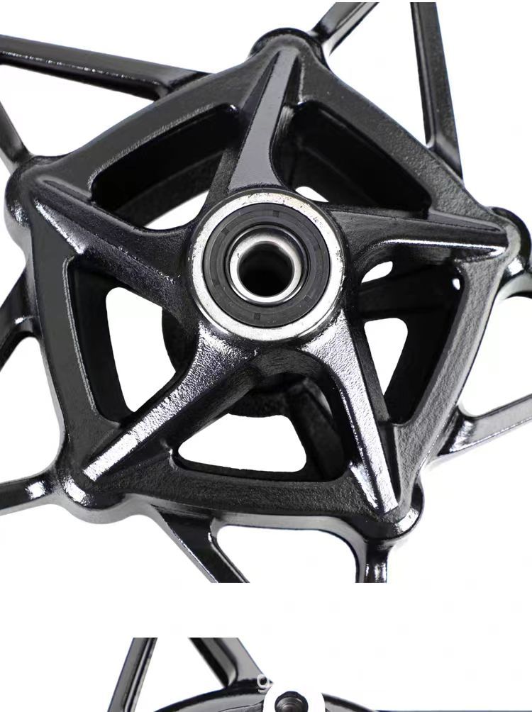 Suitable for Kawasaki Ninja400 Z400 Original Aluminum Alloy Lightweight Front and Rear Wheel Hub Assembly Steel Rims