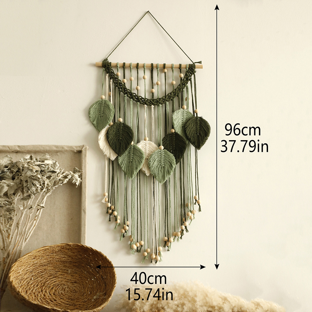 Tapiz de macramé para pared estilo boho algodón hecho a mano_voghion.com