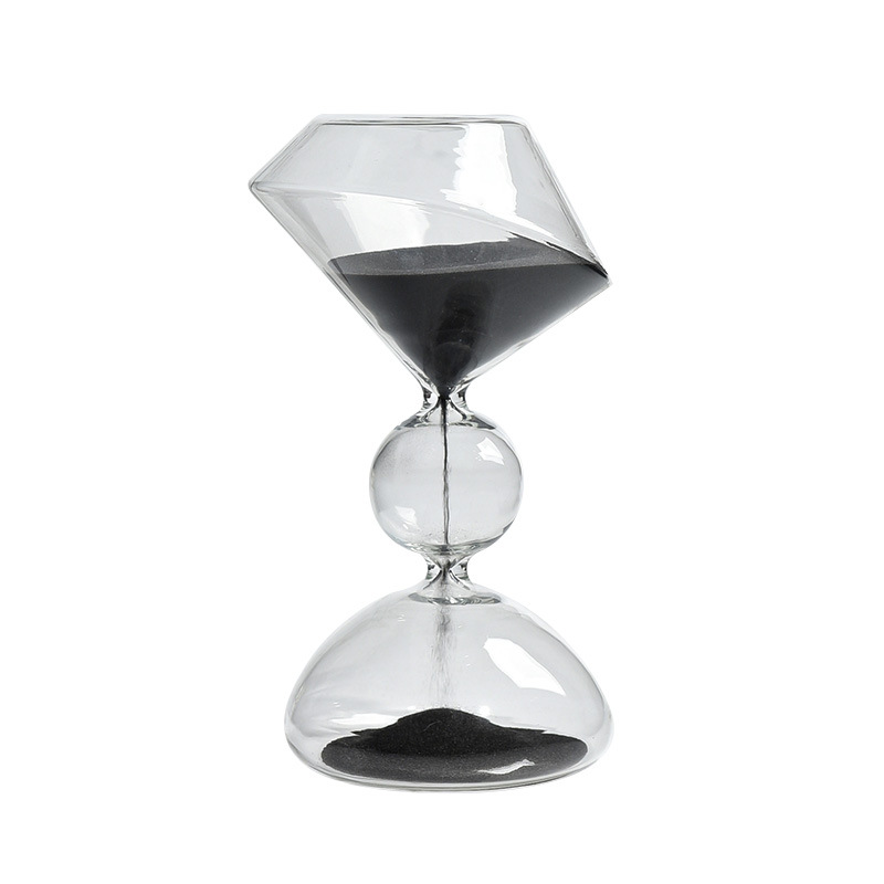 Hogar nórdico reloj de arena de vidrio de forma especial temporizador de arte reloj de arena regalos creativos estilo moderno decoraciones para el hogar