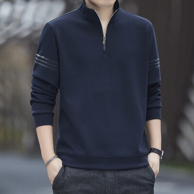 High-End Half-Zip Sweatshirt for Men, Spring, Autumn, and Winter 2026 New Style, Stand Collar, Casual Heavy-Duty Base Layer, Men's Trendy Fashion High-End Half-Zip Sweatshirt for Men, Spring, Autumn, and Winter 2026 New Style, Stand Collar, Casual Heavy-Duty Base Layer, Men's Trendy Fashion