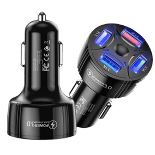 7A QC3.04USB car charger fast charger car charger one for four mobile phone car charger cross-border wholesale
