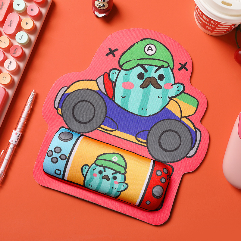 Alfombrillas de ratón transfronterizas, divertidas y variadas, reposamuñecas, alfombrillas de ratón de alta calidad con formas especiales, alfombrillas de ratón de dibujos animados para hombres y mujeres