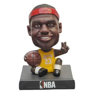 NBA Star Doll James Kobe Curry Owen C Luo Автомобильная кукла с качающейся головой баскетбольная периферийная поставка для вентиляторов