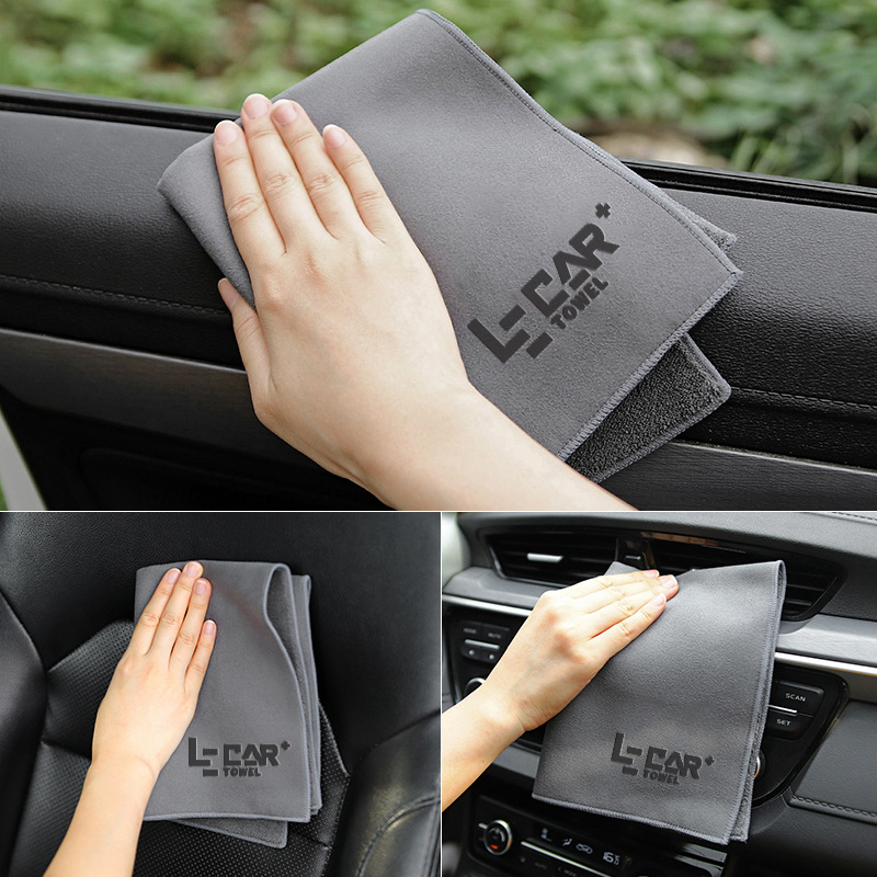 Toalla de lavado de coches paño de limpieza del coche absorbente especial engrosada suministros de coche sin costura interior del coche paño de limpieza del coche sin pelusa