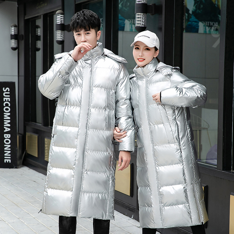 Men's Long Winter Sports Coat, National Sports Student Cotton Jacket, Home Training Uniform, Custom Down and Cotton Coat, Physical Education Institute Children's Team