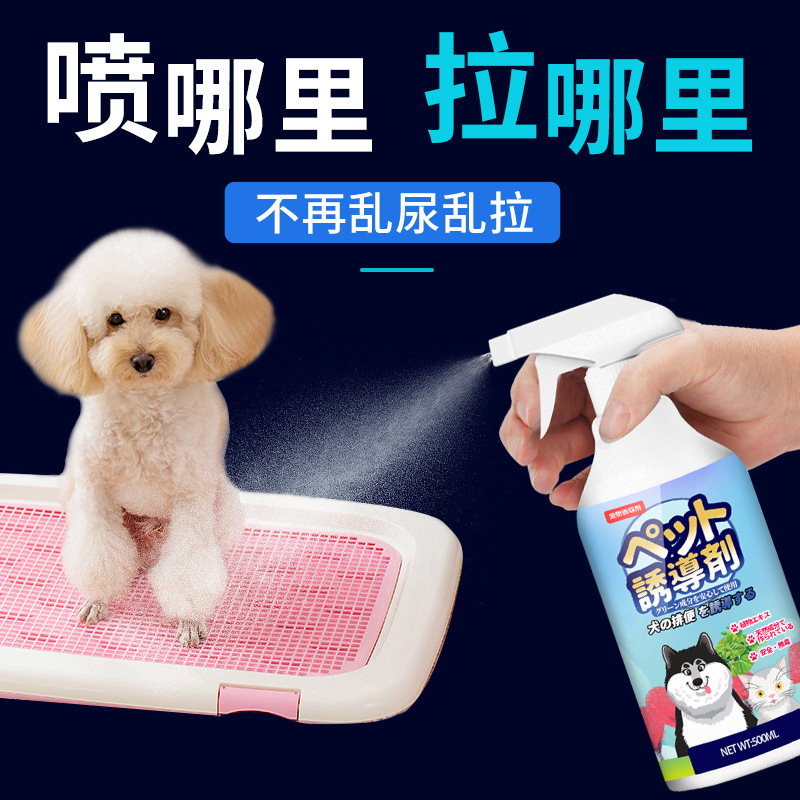 2022 New Japanese-pet defecation inducer 500ml large bottle toilet training supplies toilet positioning spray