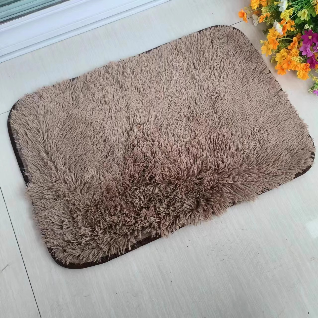 Cross-border Nórdico ins grueso alfombra de pelo larga sala de estar estofada alfombra habitación doméstica mantas al lado de la cama mantas antisucias