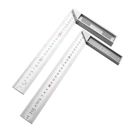 Wholesale stainless steel square ruler horizontal right angle ruler 90 degree measuring ruler triangle ruler carpentry ruler multifunctional angle ruler