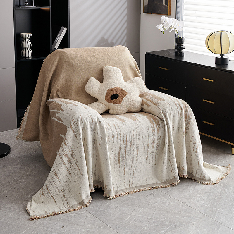 Scandinavian Simple Chenille Sofa Cushion Accessible Luxury Style Sofa Towel Sofa Cover Cloth Four-Season Universal Anti-Cat Scratch Sofa Cover