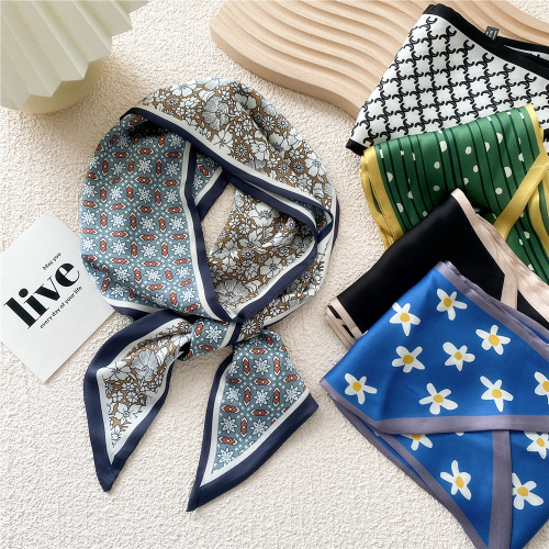 Small silk scarf for women, suitable for spring and summer, long silk ribbon, matches shirts, sweaters, neckties, scarves, hair bands, decorations, fluttering ribbons
