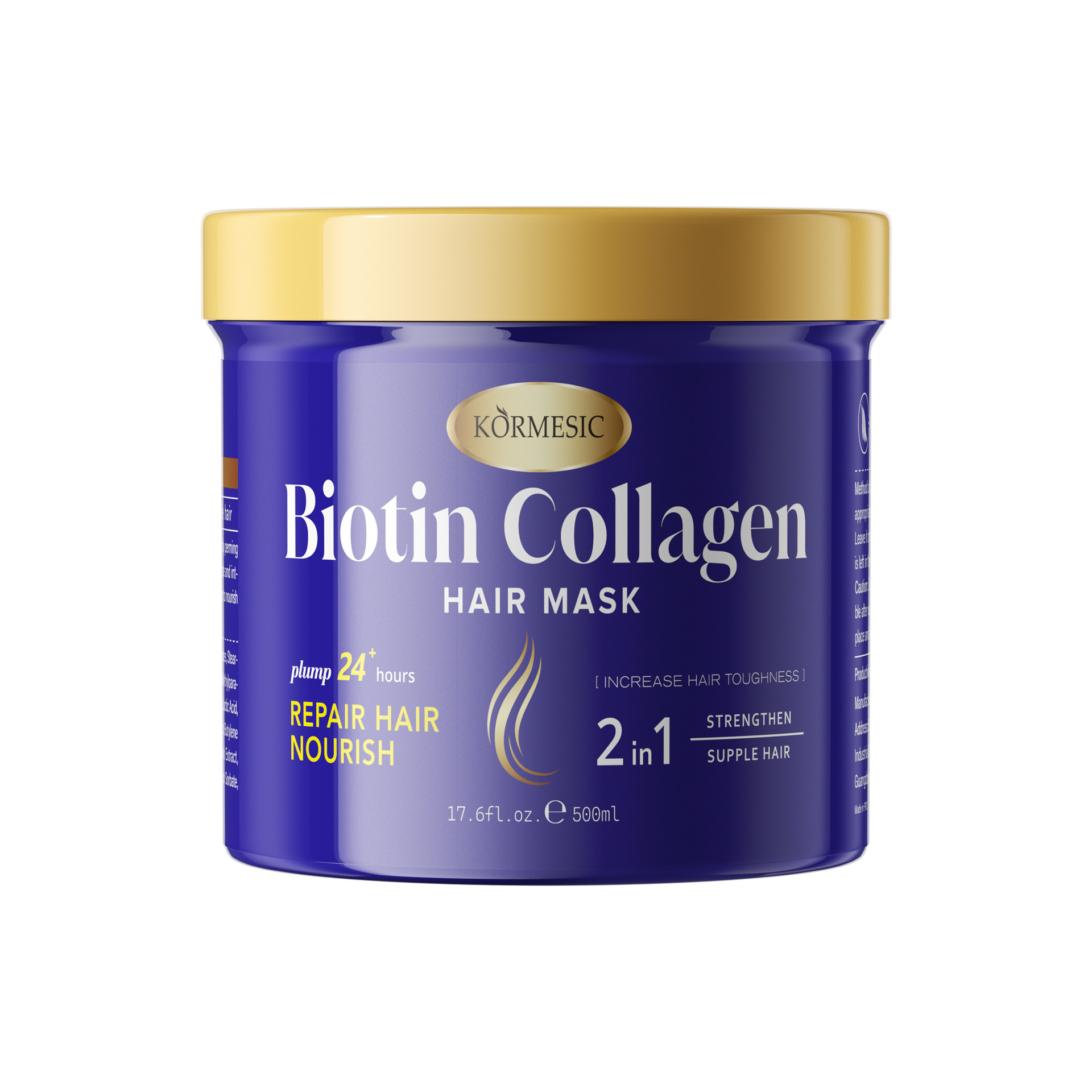 Comercio exterior KORMESIC colágeno y biotina lavado de cabeza shampoo máscara de cabello champú transfronterizo al por mayor