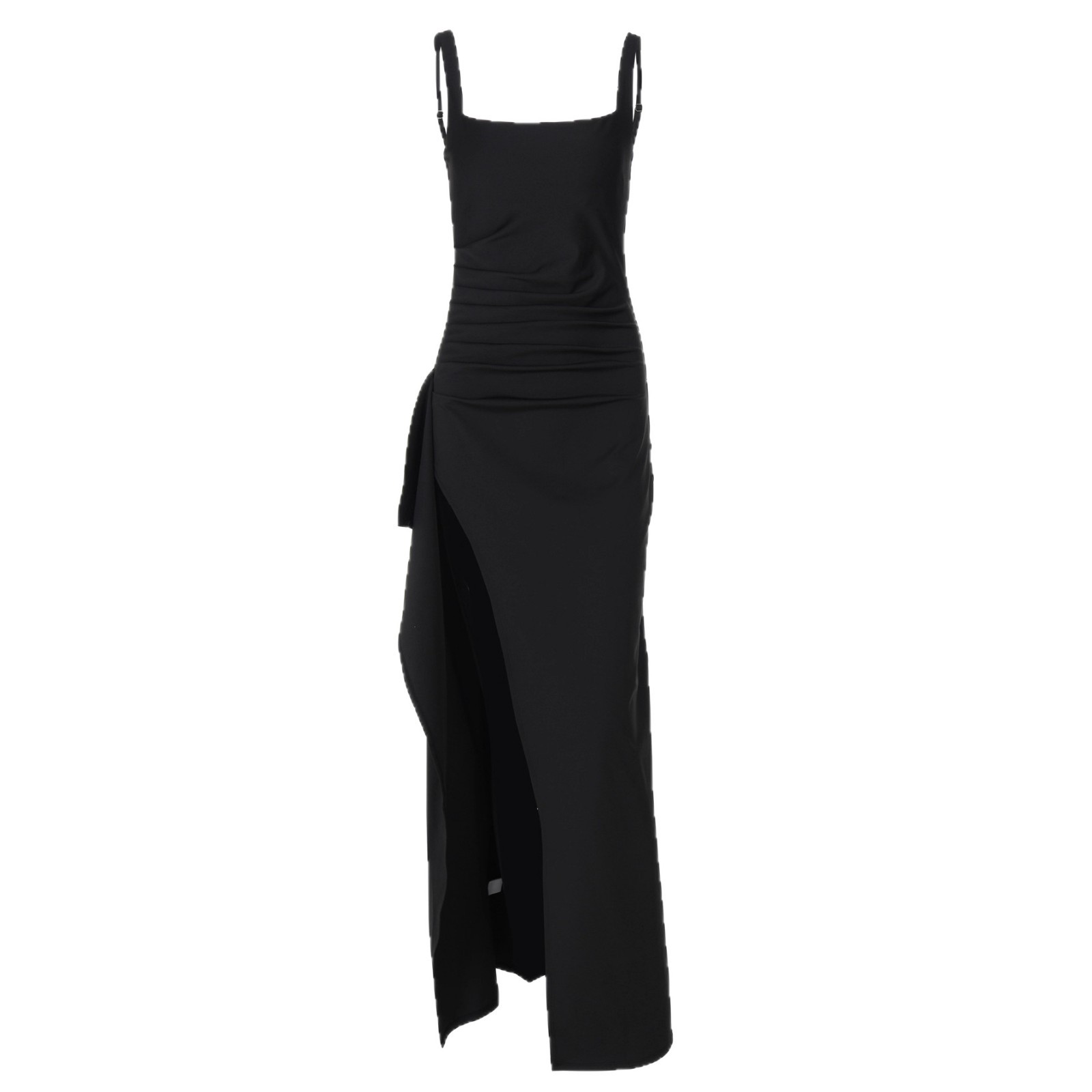 Women's Evening Dress Long Skirt Sexy Backless High Slit Summer Fashion Suspenders_ecoleips.com