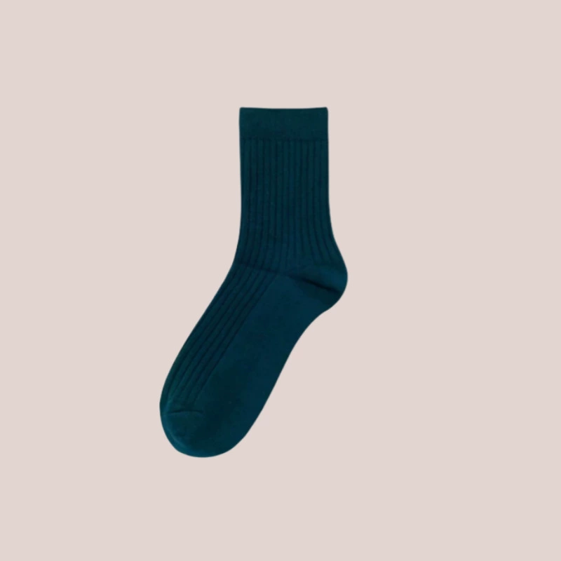 Antibacterial summer cute knee socks, mid-length