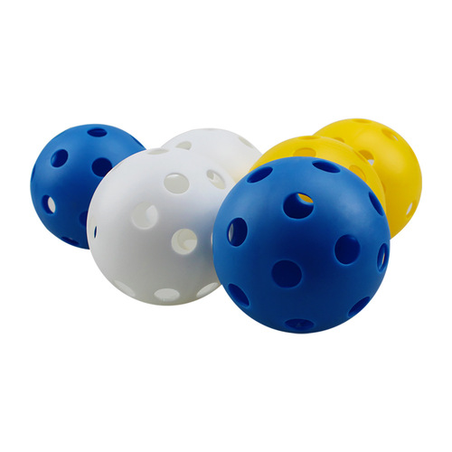 72mm Microsoft 26-hole indoor ping pong PE injection-molded floor ball practice ball children's toy