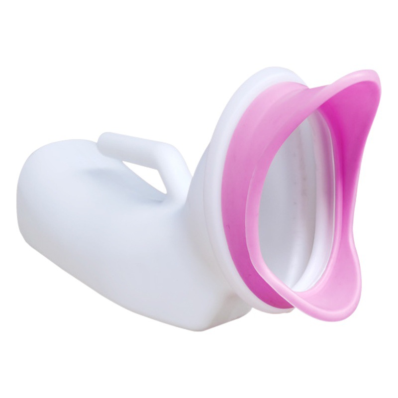 Women's Soft-Mouth Urinal for Bedridden Use with Scale, Elderly Care Urinal, Night Pot, Elastic Soft Mouth, Leak-Proof, Thickened