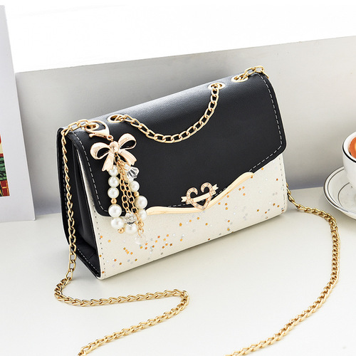 Direct Manufacturer Sales 2025 New Chain Crossbody Bag Korean Version Ins Fashion Versatile High-End Shoulder Bag with Sparkling Trend