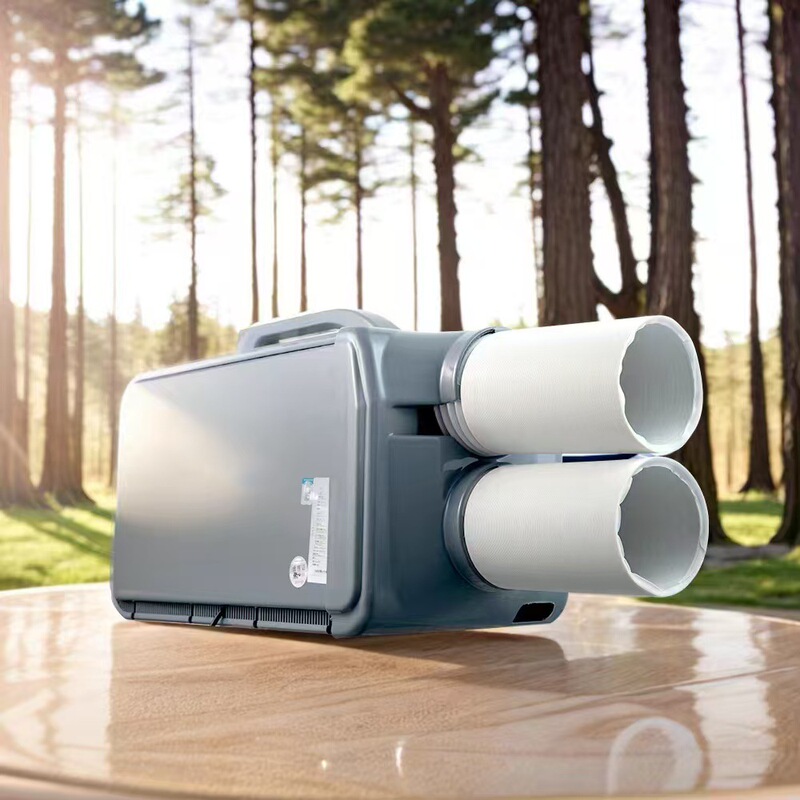 Cross-border outdoor air conditioner small 1-horse household cooling and heating mobile small air conditioner drainage-free AC DC car portable air conditioner