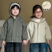 儿童棉衣加绒厚女童秋冬季保暖男童棉服2025新款冬装宝宝夹棉外套